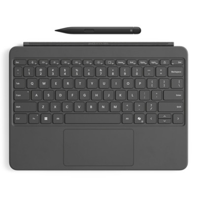 Microsoft Surface Pro 12-inch Keyboard w/ Slim Pen, AZERTY, Français, Pavé tactile, Clavier mécanique, Microsoft, Gris EP2-33038