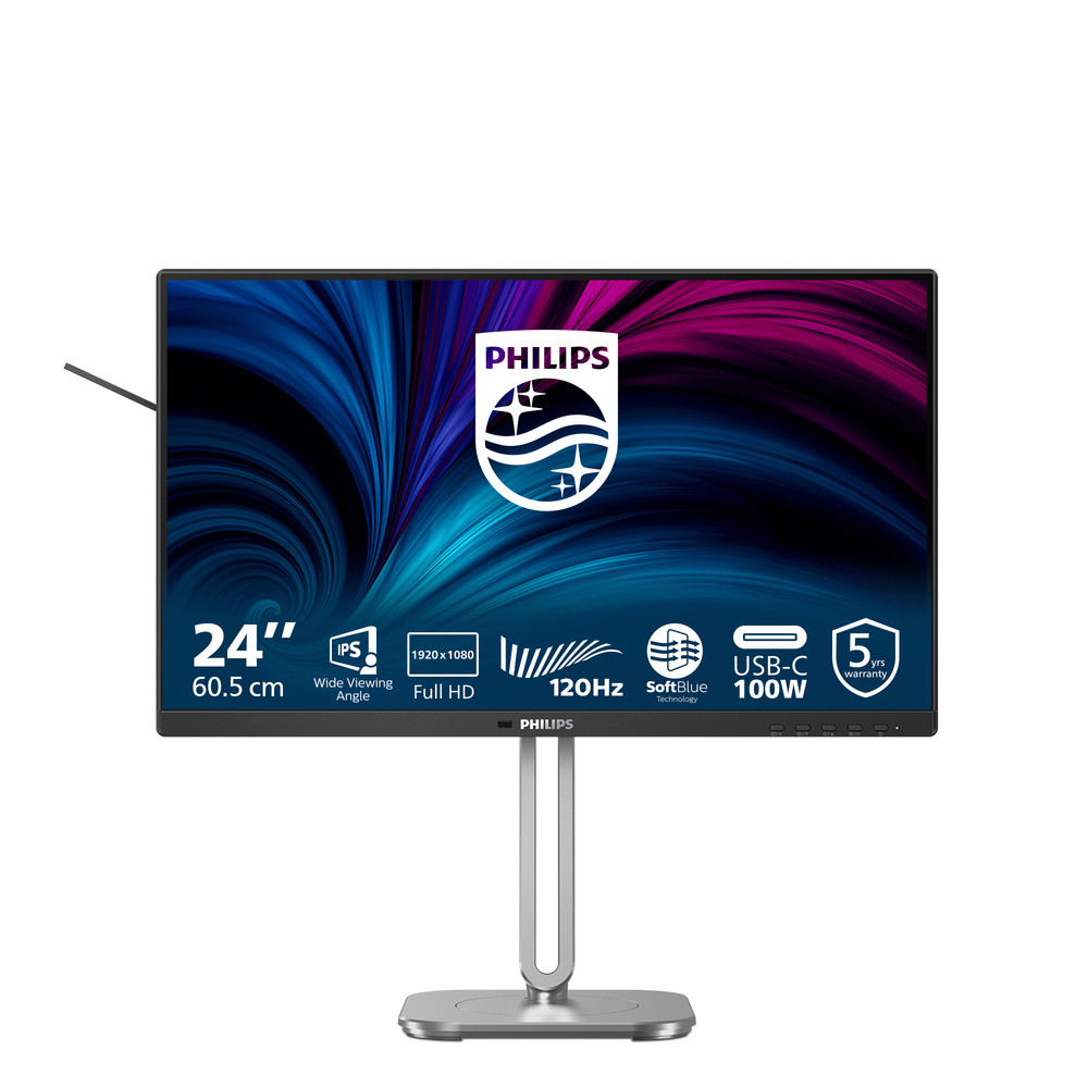 Philips 4000 series 24B2U4301/00, 60,5 cm (23.8'), 1920 x 1080 pixels, Full HD, LCD, 4 ms, Gris