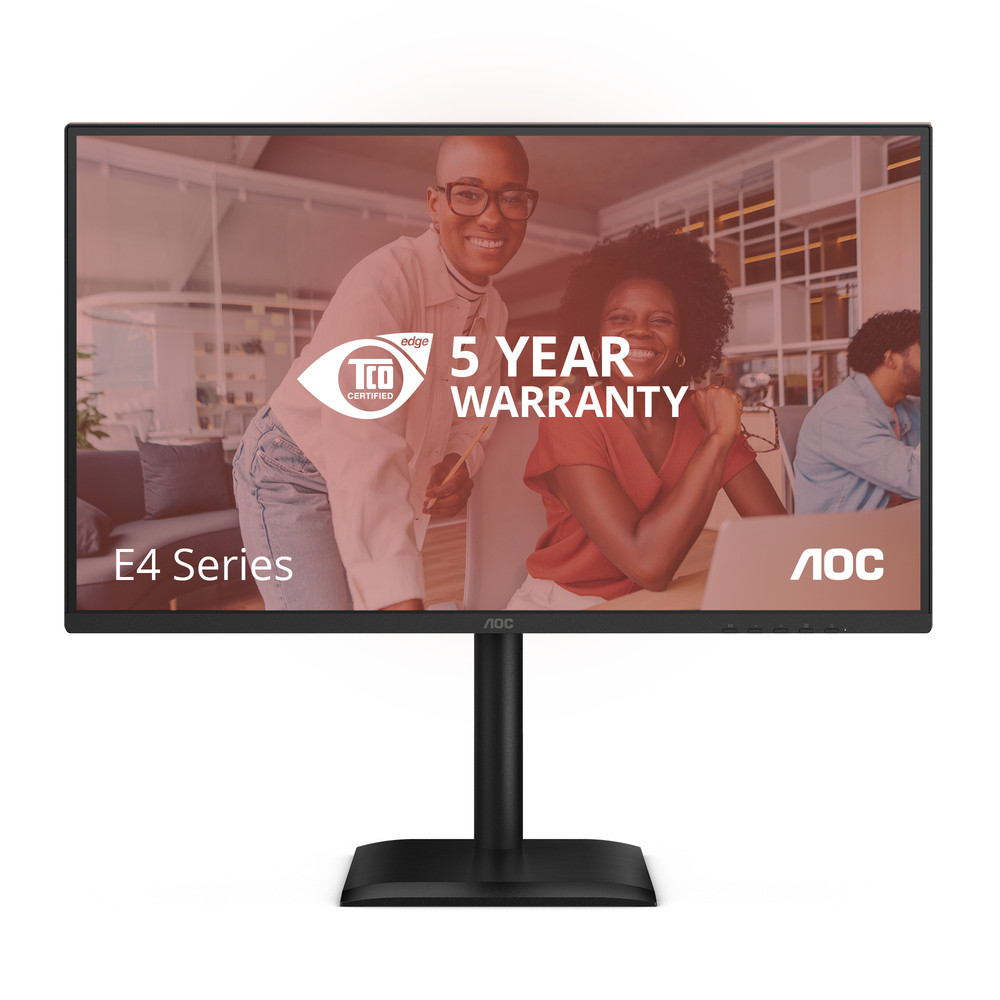 AOC 27E4U, 68,6 cm (27'), 1920 x 1080 pixels, Full HD, LED, 4 ms, Noir