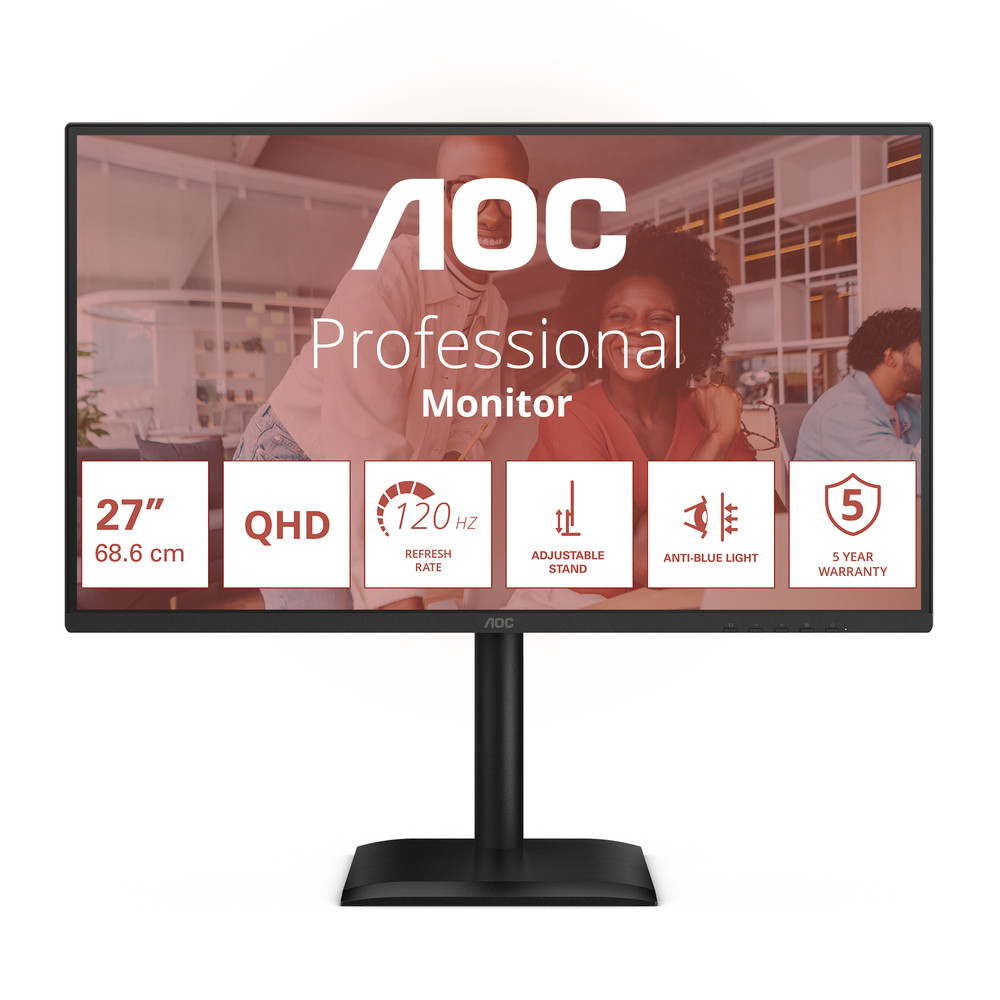AOC E4 Q27E4U écran plat de PC 68 6 cm 27 2560 x 1440 pixels Quad HD LED Neuf - vue 6