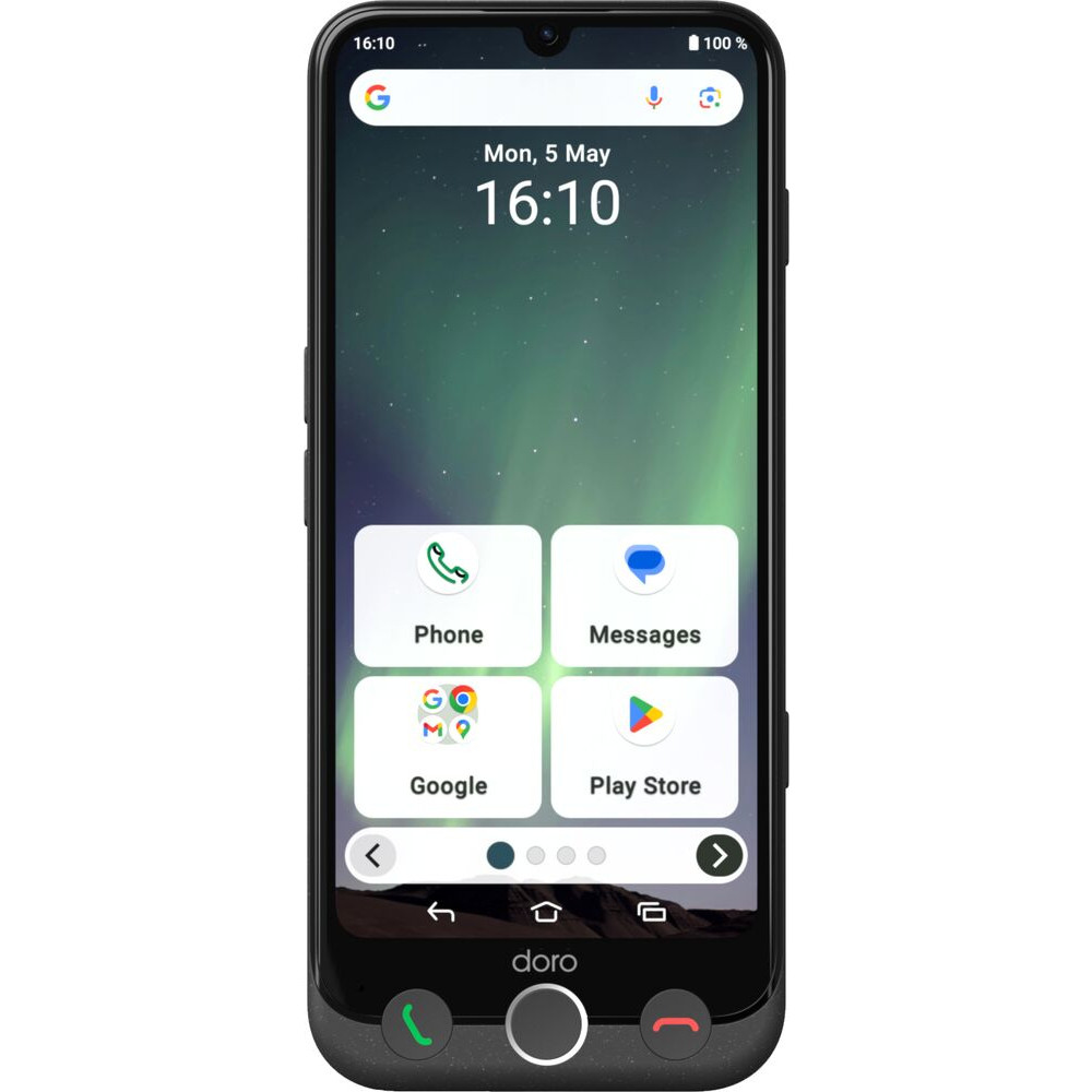 Doro Aurora A30, 15,5 cm (6.1'), 6 Go, 128 Go, 50 MP, Android 14, Noir 8909