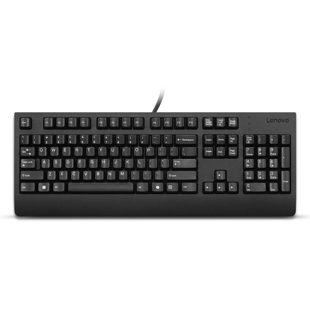 Lenovo Preferred Pro II USB Keyboard-French, Taille réelle (100 %), Avec fil, USB, Plunger key switch, Noir 4Y41R64595