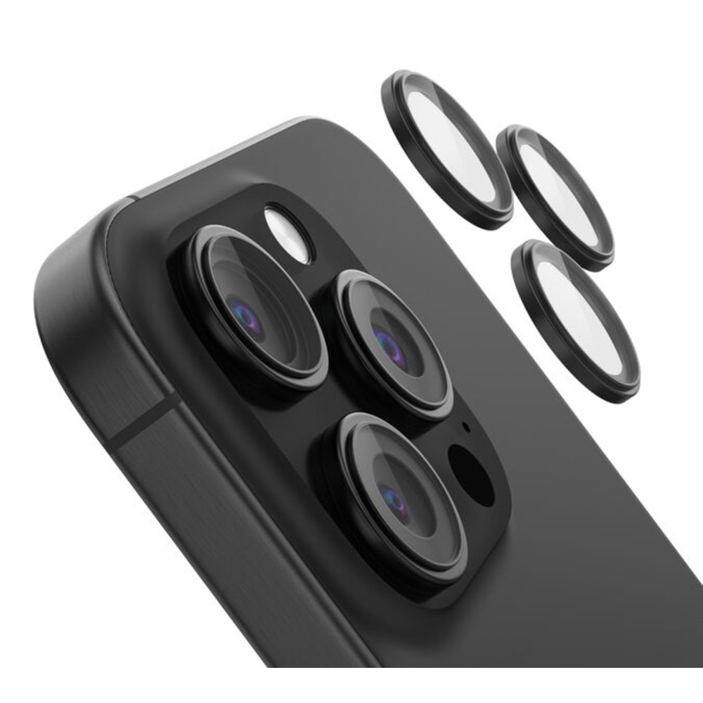 Belkin ScreenForce, Apple, iPhone 16 Pro, iPhone 16 Pro Max, Résistant aux chutes, Résistant aux rayures, Noir, Transparent, 3 pièce(s) OVA182HQBK