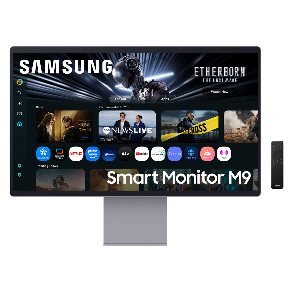 Samsung Smart Monitor 32' M9 M90SF UHD 4K 60Hz, 81,3 cm (32'), 3840 x 2160 pixels, 4K Ultra HD, OLED, 0,03 ms, Argent LS32FM900SUXEN