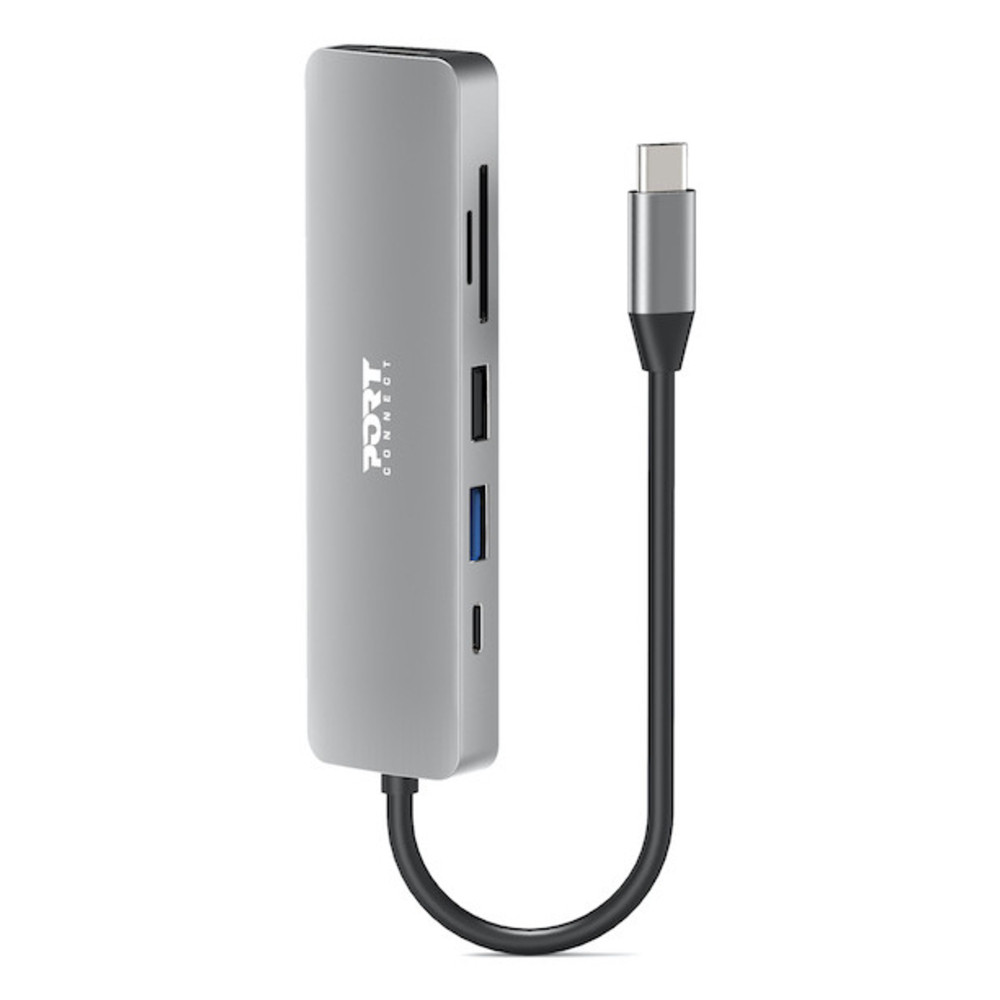 Port Designs 900162, USB Type-C, USB Type-C, 60 Hz, 3840 x 2160, 2160p, Argent