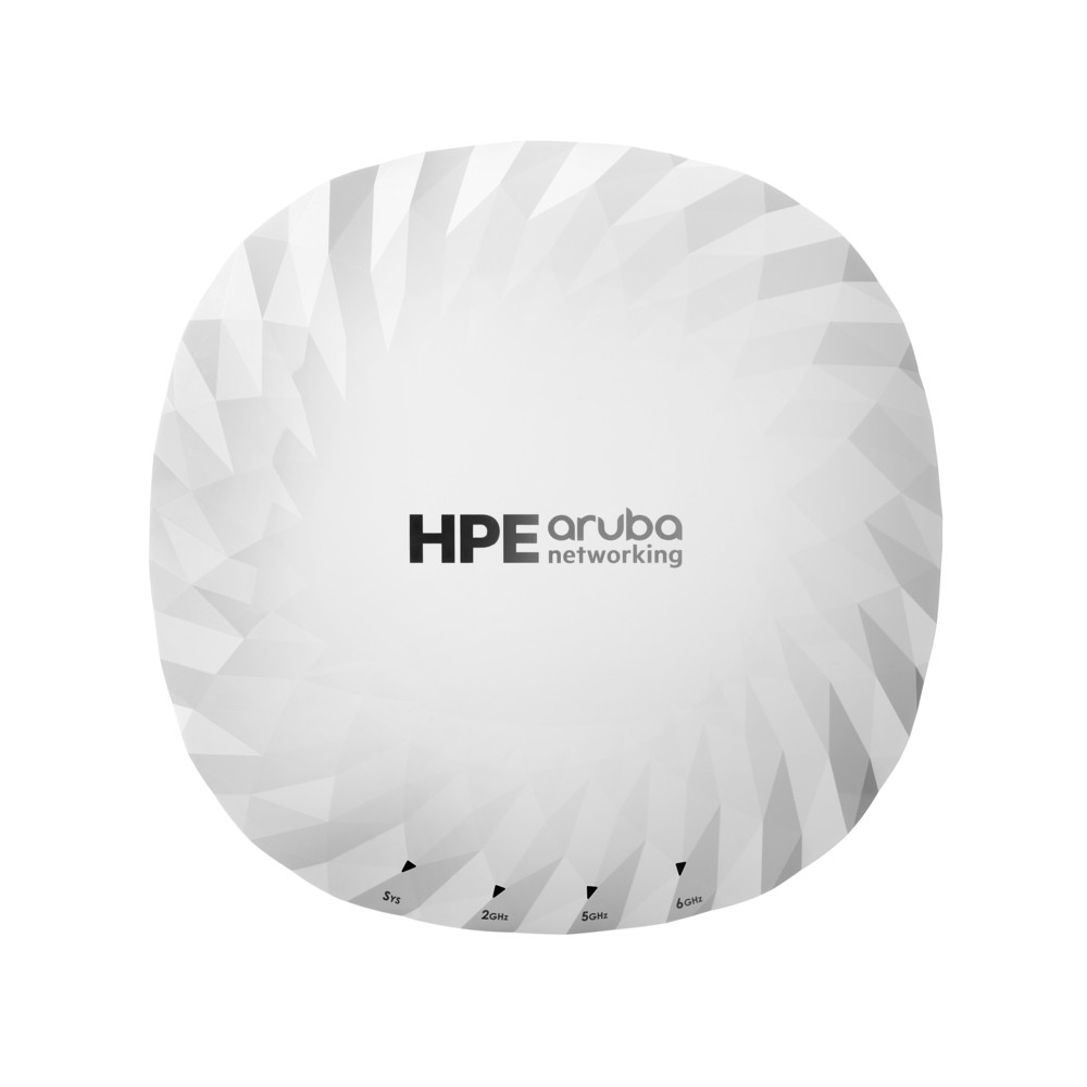 HPE Aruba Networking AP-725 (RW) Tri Radio 2x2 Wi-Fi 7 Internal Antennas Campus Access Point, 2,4 GHz, 5 GHz, 6 GHz, 4700 Mbit/s, WPA2-PSK, WPA3, 2500