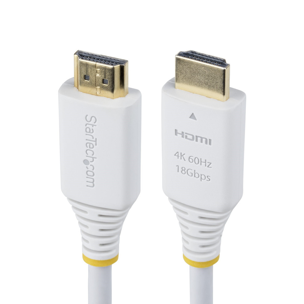 StarTech.com Câble HDMI Haut Débit Certifié Premium de 3m, 4K 60 Hz/1440p 144 Hz, HDR10/HDCP 2.2/ARC, 18 Gbps, Câble UHD HDMI 2.0 pour Téléviseur/Moni