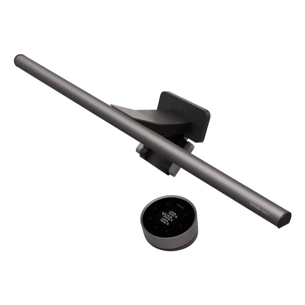 BenQ ScreenBar Halo 2, Gris, Acrylonitrile-Butadiène-Styrène (ABS), Aluminium, Polycarbonate (PC), USB, 5 V, 3 A, 500 mm 9H.W4PWT.ES1
