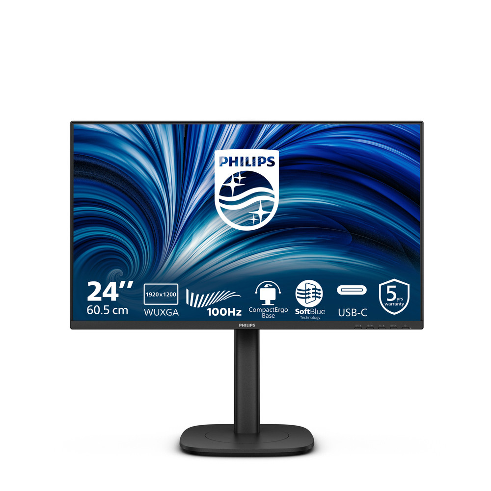 Philips 24B2N3200D 3000 Series écran LED 24 1920 x 1200 WUXGA @ 100 Hz IPS 300 cdm² 1500:1 4 ms HDMI VGA DisplayPort haut parleurs - vue 8