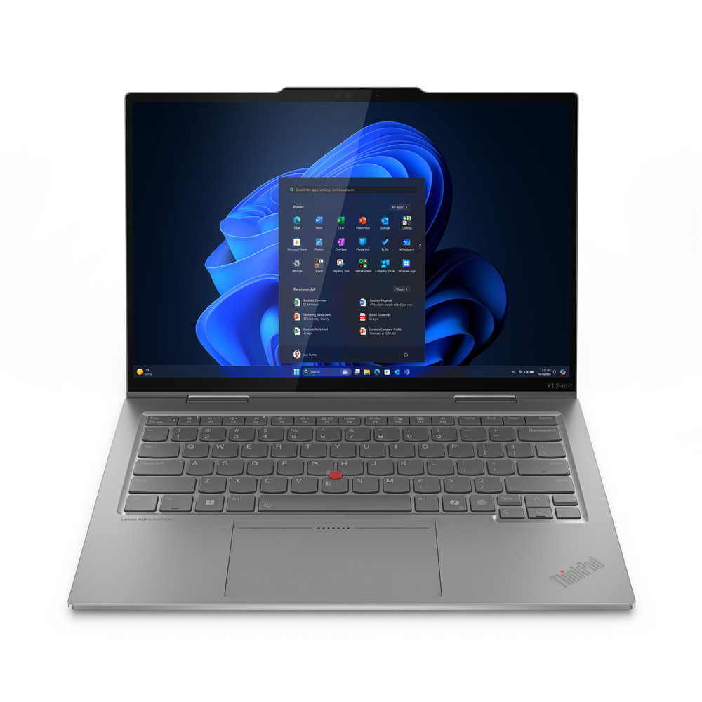 Lenovo ThinkPad X1 2-in-1 Gen 10 Aura Edition, Intel Core Ultra 5, 35,6 cm (14'), 1920 x 1200 pixels, 16 Go, 512 Go, Windows 11 Pro 21Q00065FR