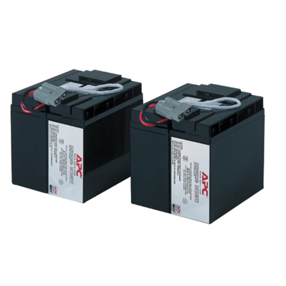 APC RBC55, Sealed Lead Acid (VRLA), Noir, 816 Wh, 142 x 183 x 173 mm, 24,3 kg, 142 mm