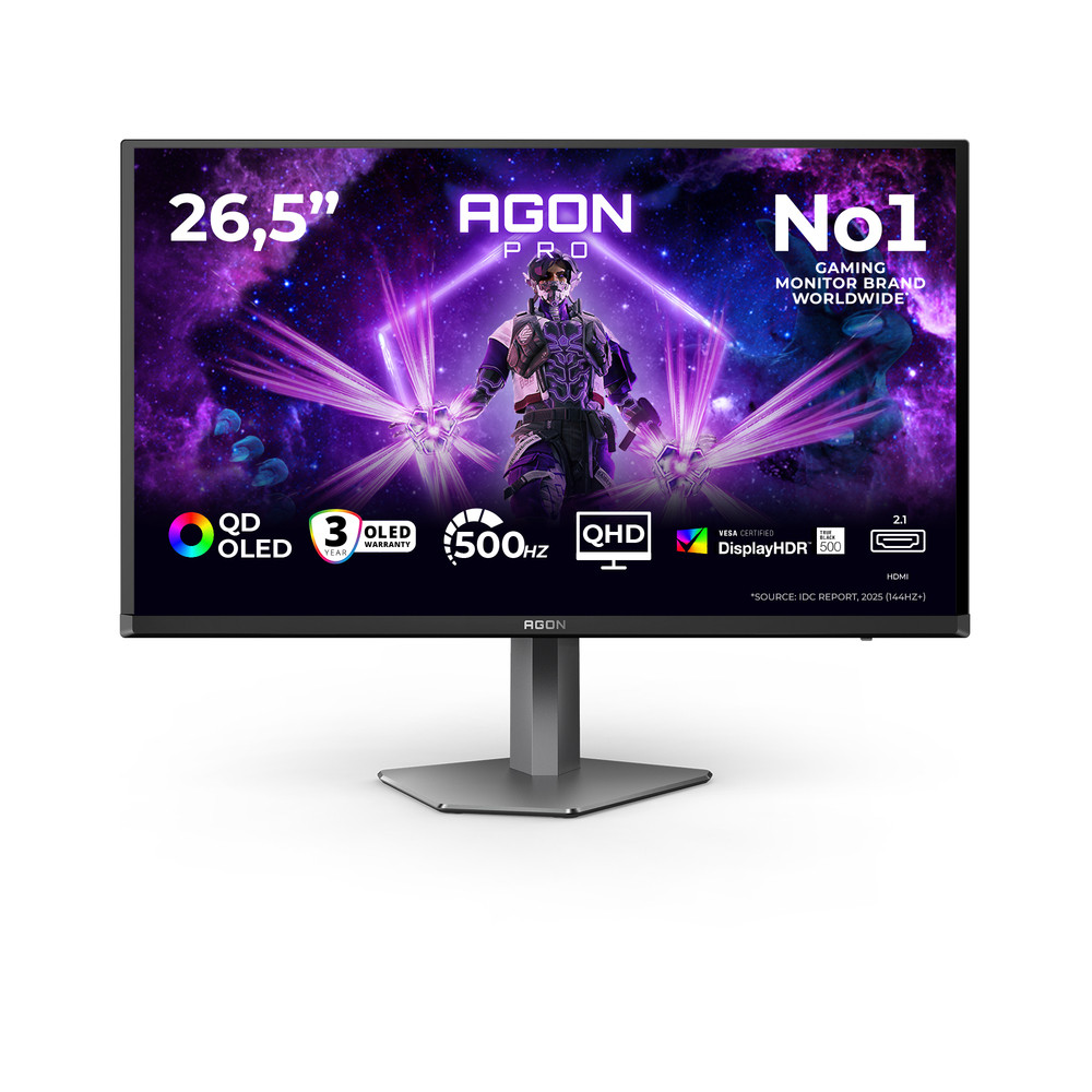 Moniteur PC AOC 27 AG276QKD2 QD OLED QHD 500 Hz HDR500 TrueBlack Neuf - vue 6