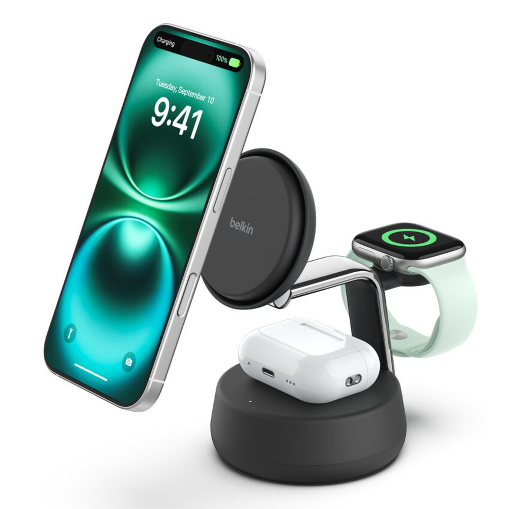 Belkin Qi2, Intérieure, USB, Recharge sans fil, 1,5 m, Noir WIZ040KQCH