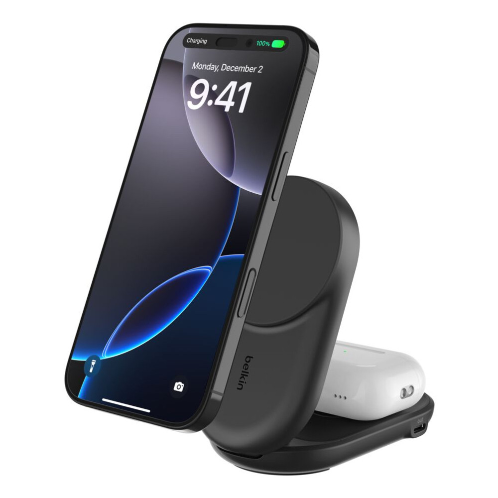 Belkin UltraCharge Socle de Recharge 2 en 1 Aimantée et Pliable avec Qi2 - vue 5