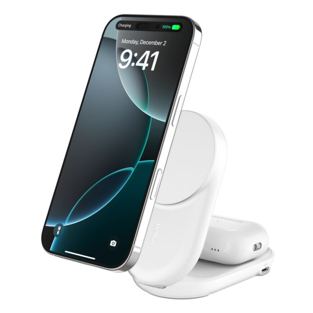 Belkin UltraCharge Socle de Recharge 2 en 1 Aimantée et Pliable avec Qi2 - vue 6