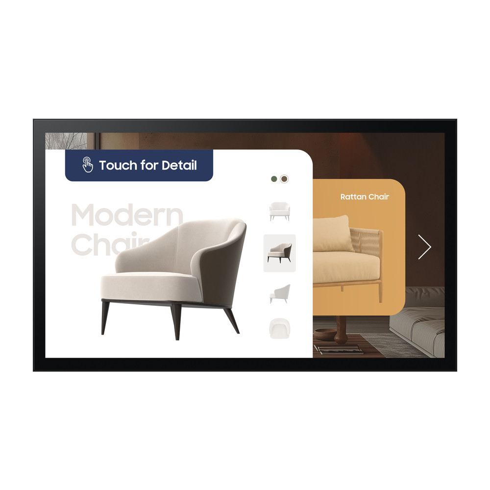 Samsung QM32C T 32 QMC T Series écran LCD rétro éclairé par LED signalétique numérique interactive avec écran tactile touches Tizen OS 1920 x 1080 ... - vue 5