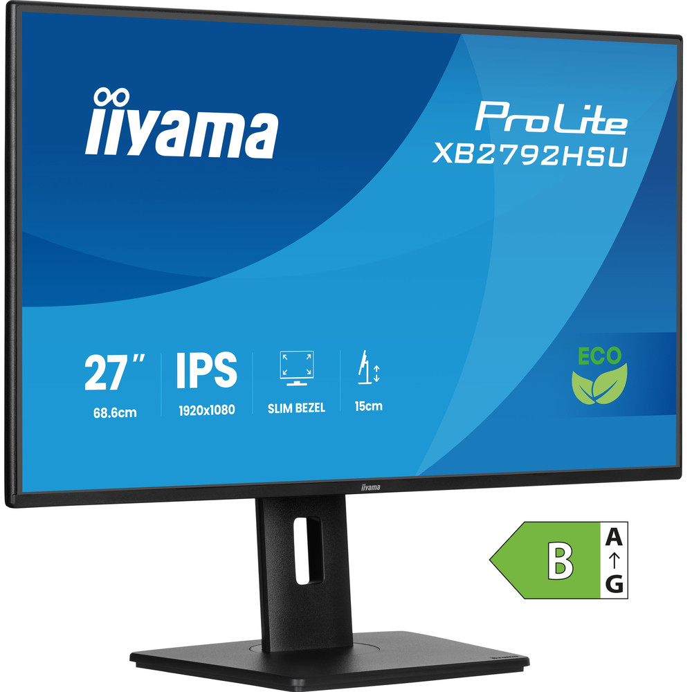 iiyama ProLite XB2792HSU-B1, 68,6 cm (27'), 1920 x 1080 pixels, Full HD, LED, 3 ms, Noir