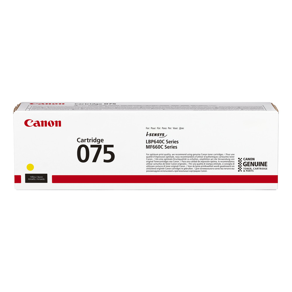 Canon 075, 1300 pages, Jaune, 1 pièce(s) 6362C002