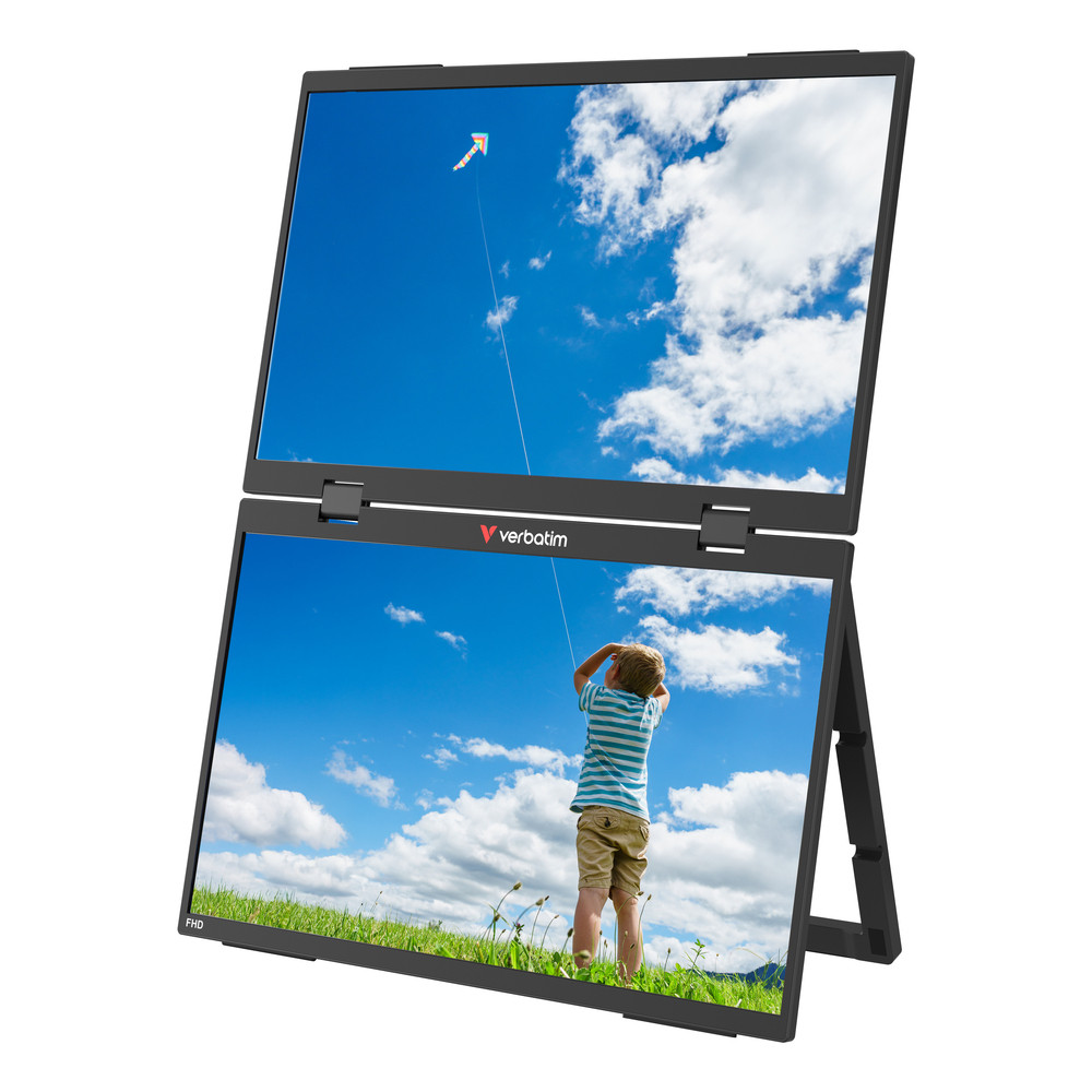 Verbatim Portable 15.6 FHD Dual Monitor Essentials Moniteur portable 39 6 cm 15.6 LCD 1920 x 1080 pixels Neuf - vue 7