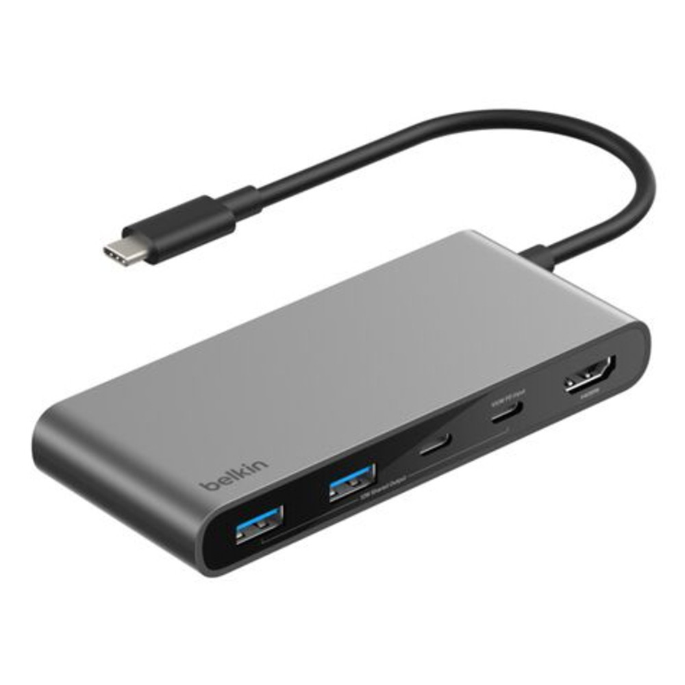 Belkin Connect Hub USB C avec 1 x HDMI 2 x USB C 2 x USB A 1 x carte SD 1 x carte microSD