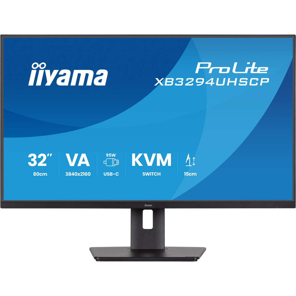 iiyama ProLite XB3294UHSCP-B1, 80 cm (31.5'), 3840 x 2160 pixels, 4K Ultra HD, 2 ms, Noir