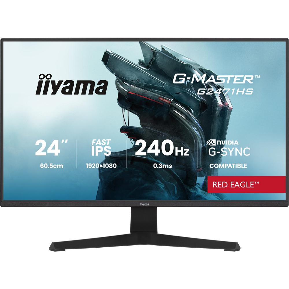 iiyama G-MASTER G2471HS-B1, 60,5 cm (23.8'), 1920 x 1080 pixels, Full HD, Noir