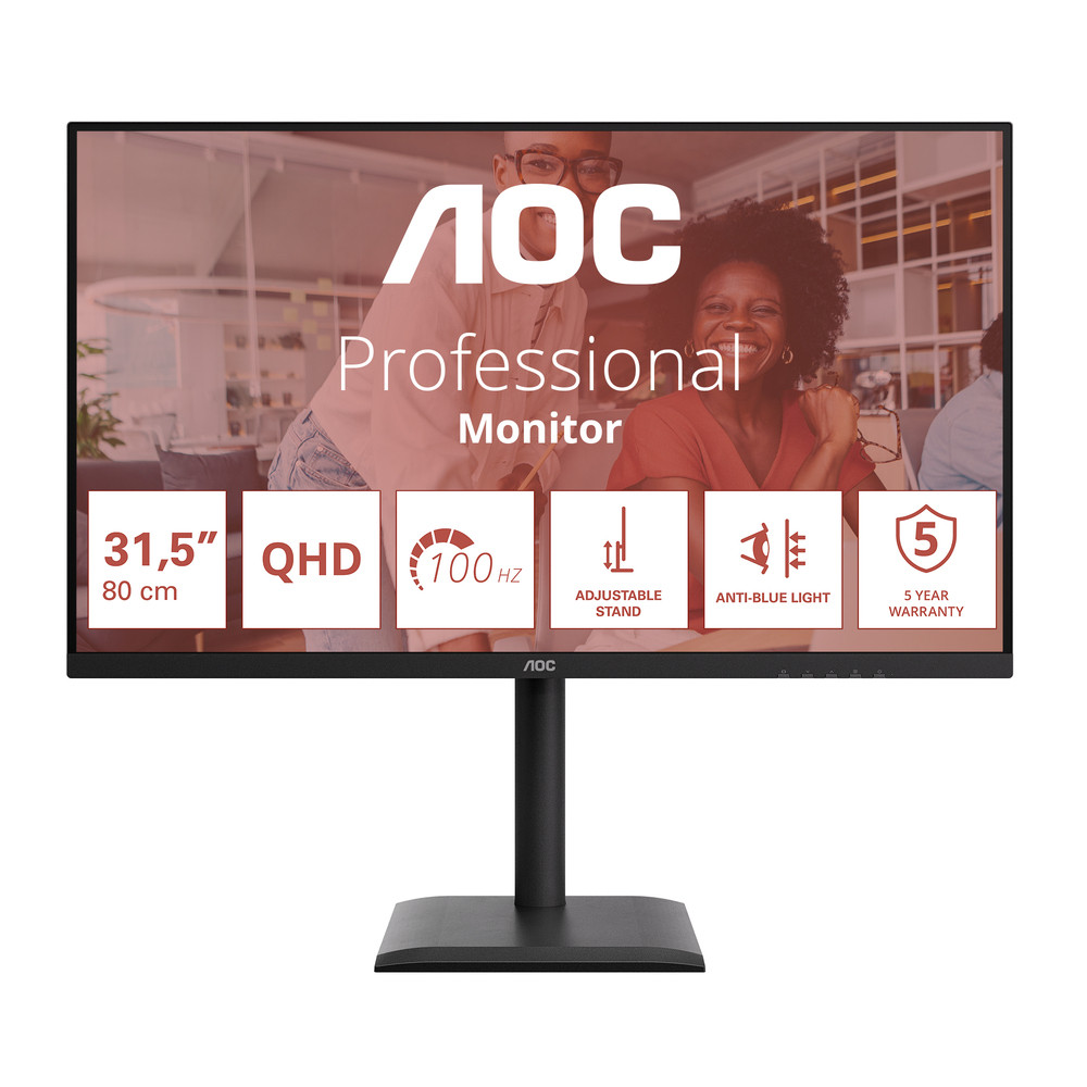 AOC E4 Q32E4U écran plat de PC 80 cm 31.5 2560 x 1440 pixels Quad HD LED Neuf - vue 5