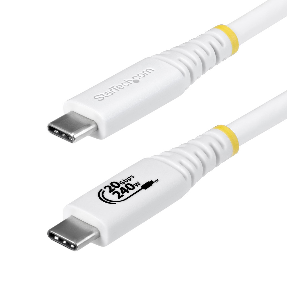 StarTech.com Câble USB 4 de 2 20 Gbps Câble USB C Certifié USB IF PD EPR DP 1.4 4K 120 Hz Gaine TPE Cordon USB C 2 USB C USB