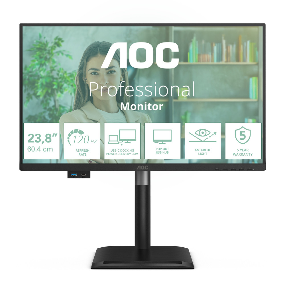 AOC 24P4CV écran plat de PC 60 5 cm 23.8 1920 x 1080 pixels Full HD LED Neuf - vue 5