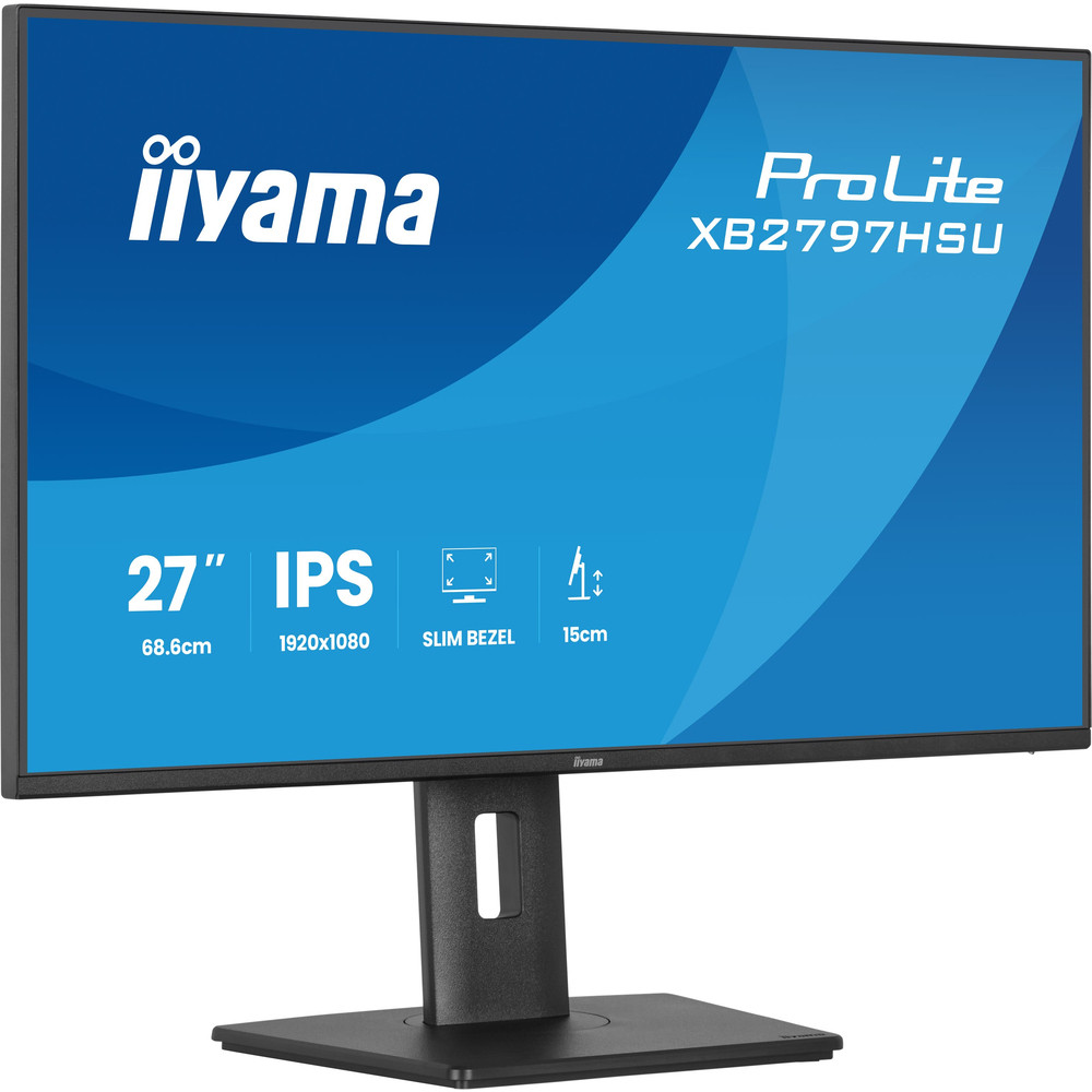 iiyama ProLite XB2797HSU-B1, 68,6 cm (27'), 1920 x 1080 pixels, Full HD, LED, 4 ms, Noir
