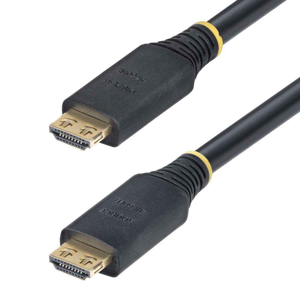 StarTech.com Câble HDMI Haute Vitesse de 15 avec Connecteurs à Verrouillage 4K 60 Hz/ 144 Hz HDR10HDCP 2.2ARC 18 Gbps Câble UHD HDMI pour