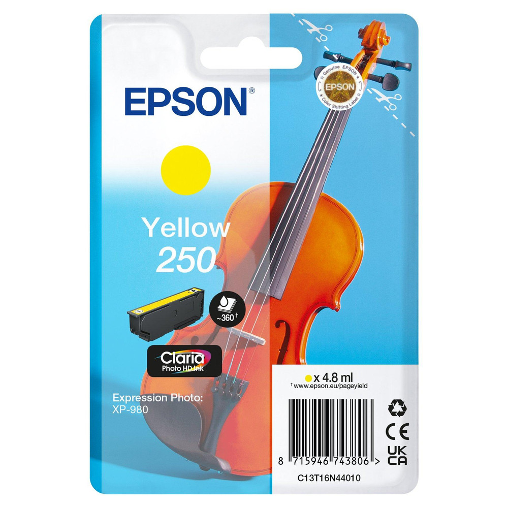 Epson 250 4.8 ml jaune original blister cartouche d'encre pour PN: C11CL95402 - vue 3