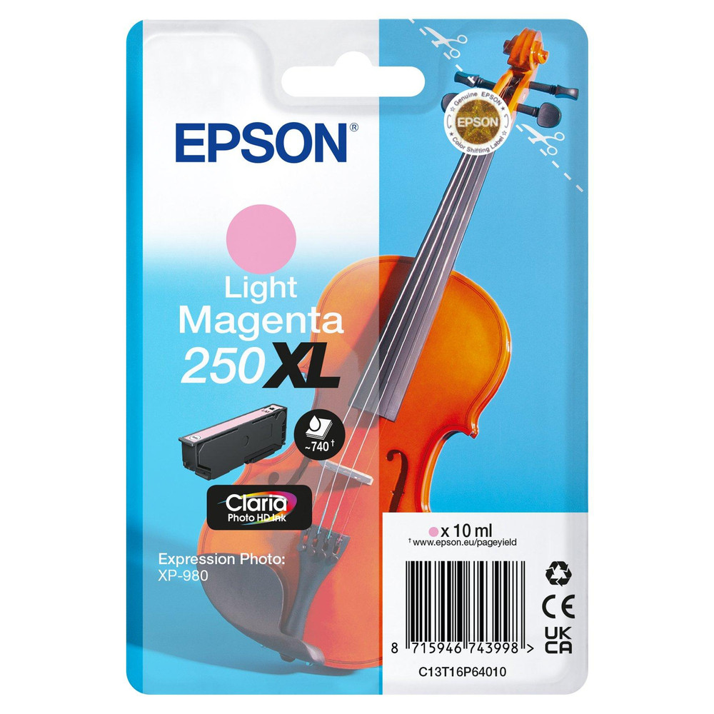 Epson 250XL 10 ml original blister cartouche d'encre pour PN: C11CL95402 - vue 4