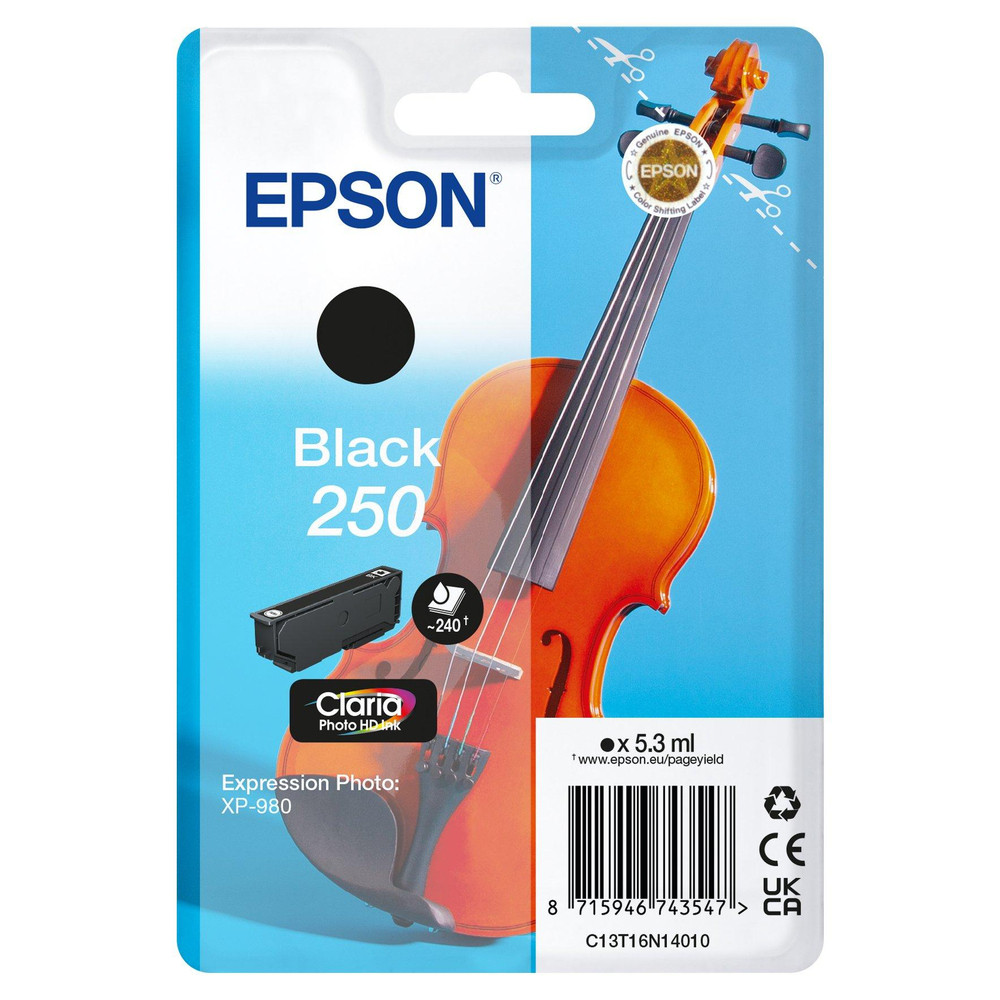 Epson 250 5.3 ml original blister cartouche d'encre pour PN: C11CL95402 - vue 5