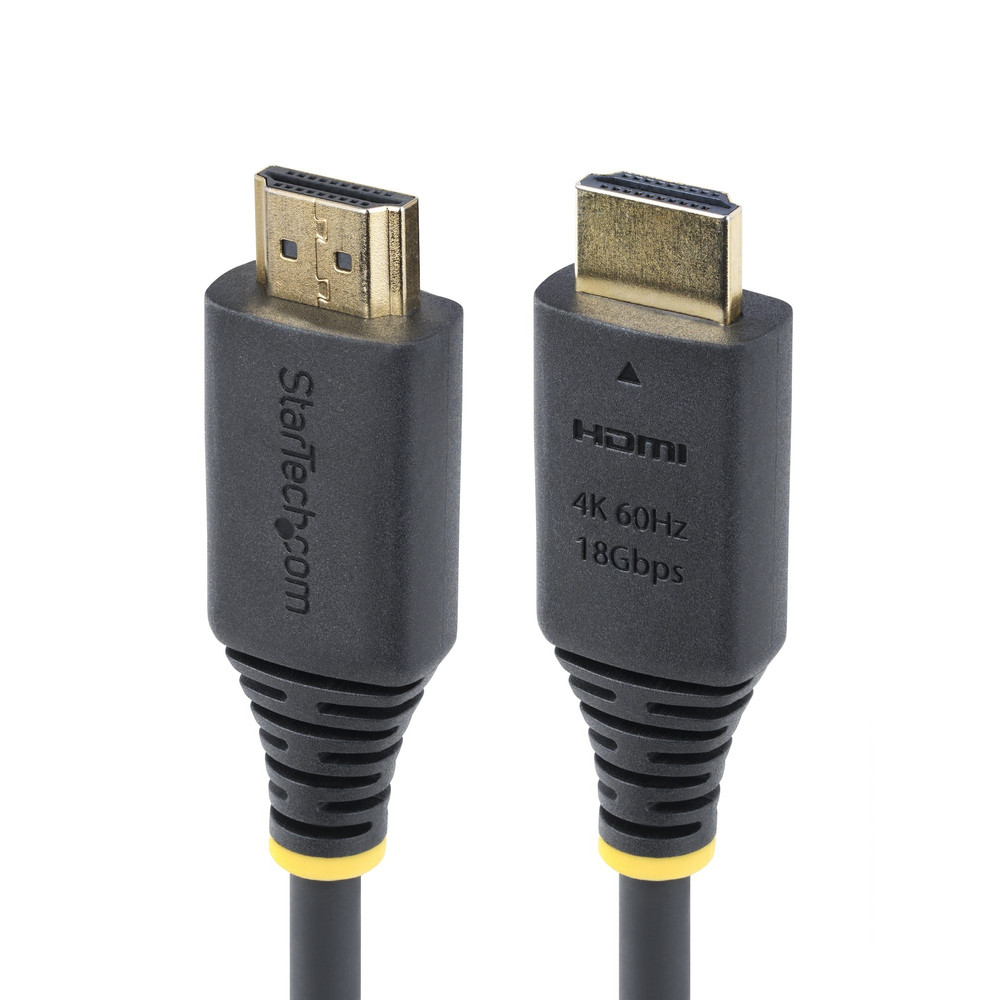 StarTech.com Câble HDMI Haut Débit Certifié Premium de 2 4m 4K 60 Hz/ 144 Hz HDR10HDCP 2.2ARC 18 Gbps Câble UHD HDMI 2.0 pour TéléviseurMo