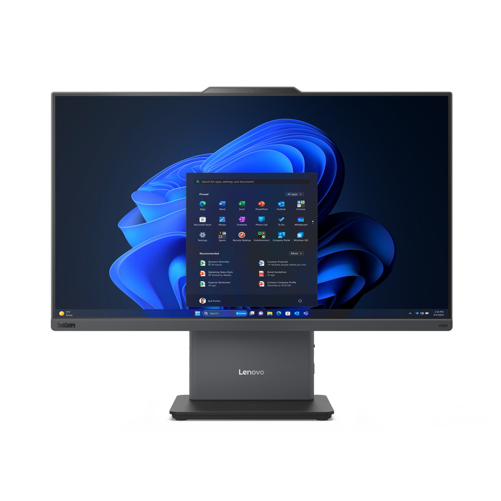 Lenovo ThinkCentre neo 24 Gen 5 12SC Tout en un avec support d'écran Core 5 / jusqu'à 4.8 GHz RAM SSD TCG Opal Encryption 2 NVMe Intel Graphics Gigabit Ethernet Bluetooth 5.3 IEEE 802.11ax Wi Fi 6 Win 11... - vue 4