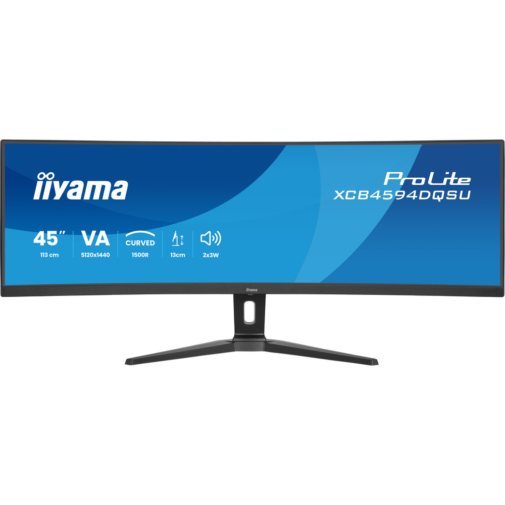 iiyama XCB4594DQSU-B1, 111,8 cm (44'), 5120 x 1440 pixels, Dual QHD, LED, 2 ms, Noir
