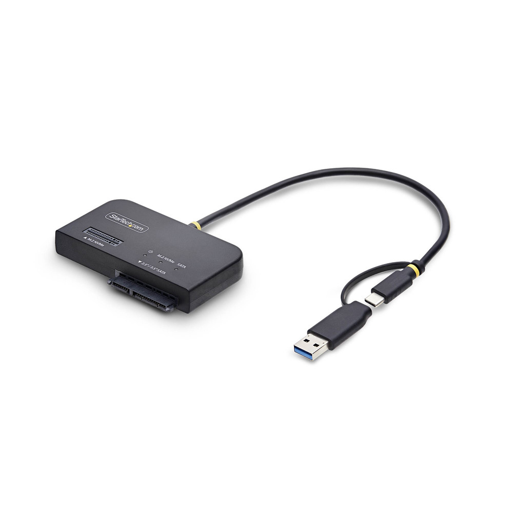 StarTech.com Adaptateur USB CUSB A vers .2 NVMe et SATA 2 5'/3 5' 10 Gbps Lecteur de Disque dur SSD Externe Sans Outil B+ / Key HDD SSD .2