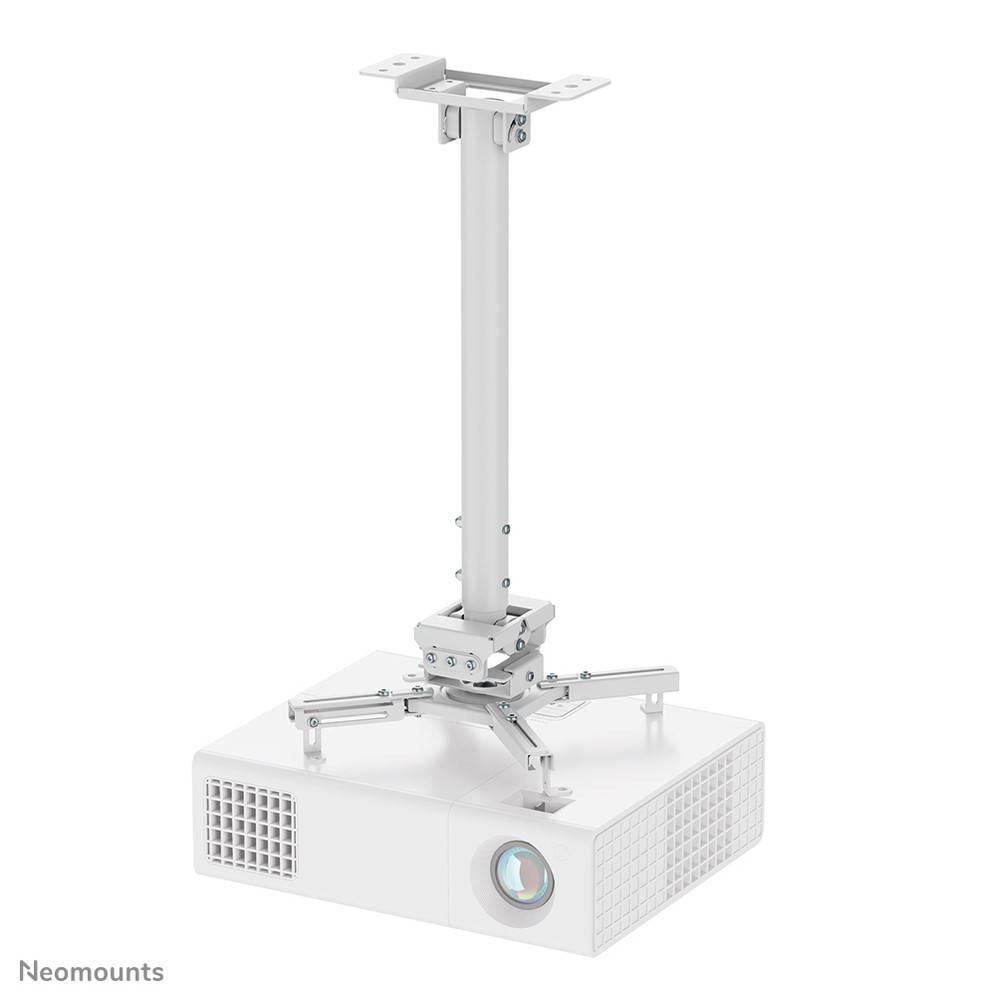Neomounts CL25-540WH1 Support de plafond pour vidéoprojecteur - h60.5-90.5 cm - installation facile - orientable, Plafond, 35 kg, Blanc, Acier, 605