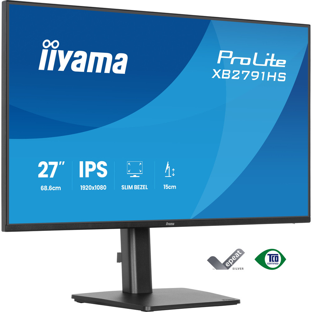 iiyama ProLite XB2791HS-B1, 68,6 cm (27'), 1920 x 1080 pixels, Full HD, LED, Noir