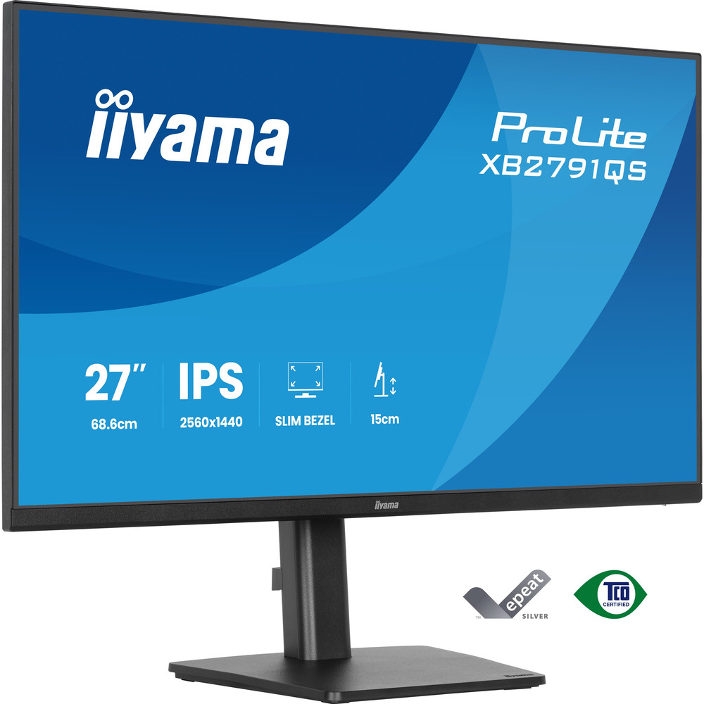 iiyama ProLite XB2791QS-B1, 68,6 cm (27'), 2560 x 1440 pixels, Quad HD, LED, Noir
