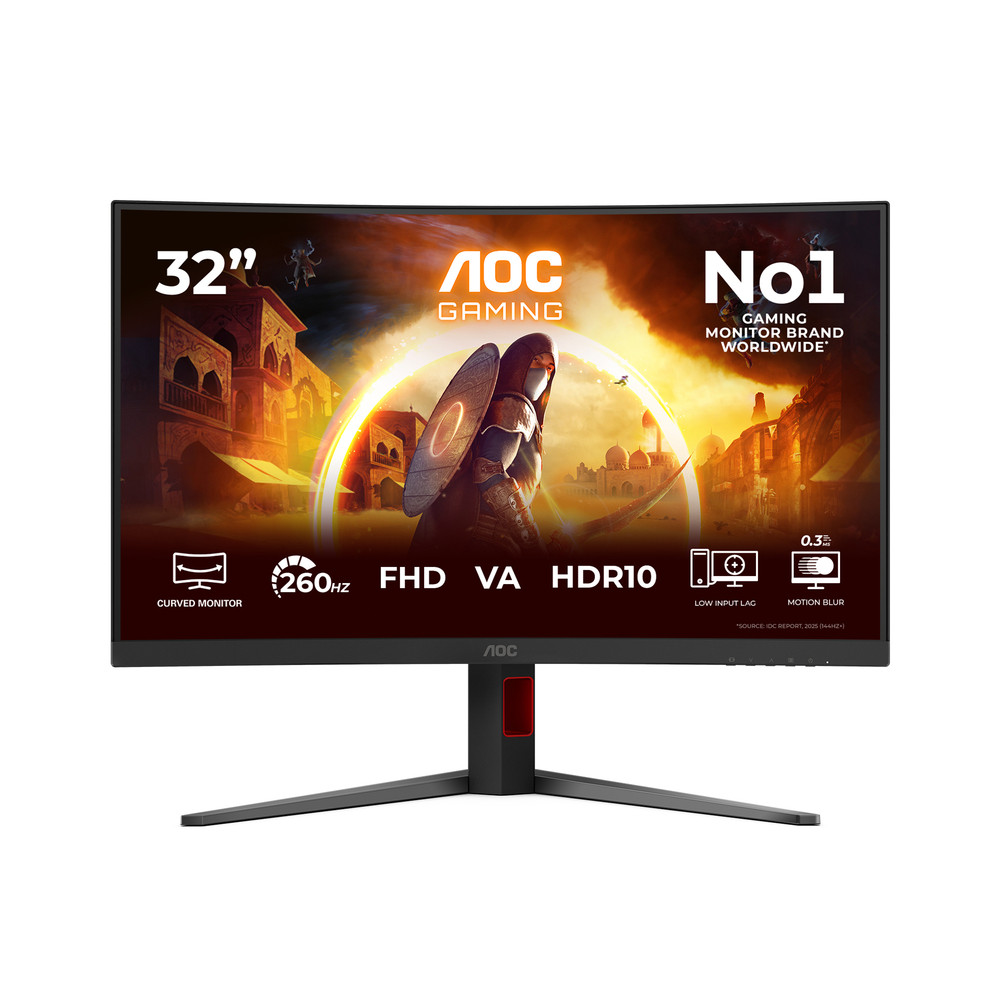 Écran PC AOC G4 C32G4Z 31 5 Full HD 260Hz VA Incurvé HDR10 Réglable Hauteur - vue 6