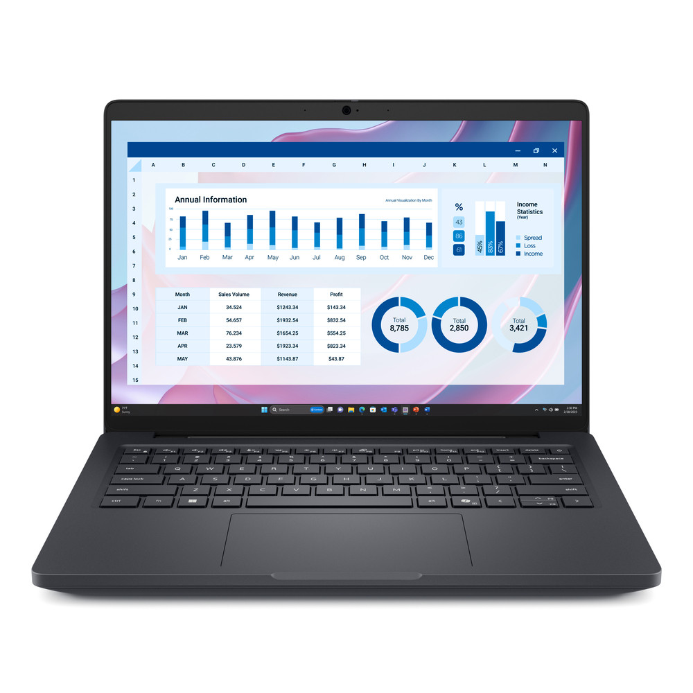DELL Pro Max 14 MC14255, AMD Ryzen AI 7 PRO, 2 GHz, 35,6 cm (14'), 1920 x 1200 pixels, 32 Go, 1 To 76RR9