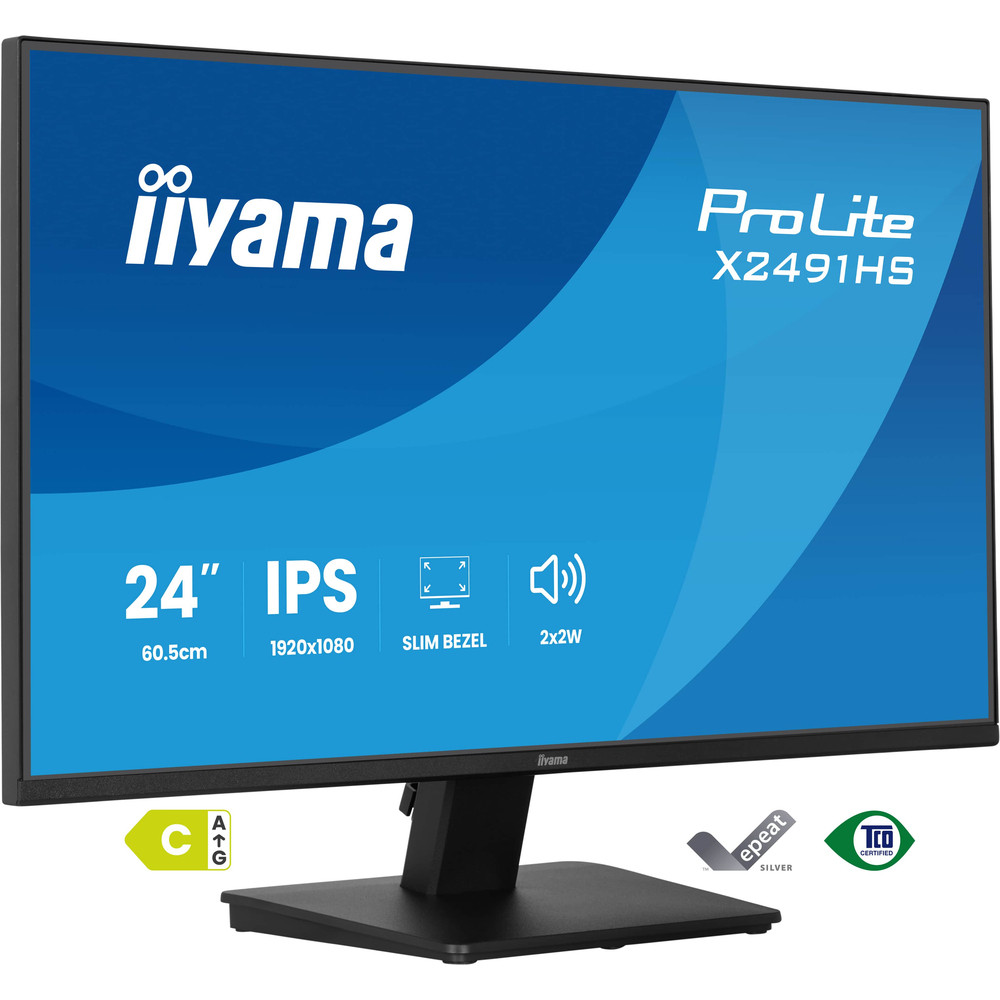 iiyama ProLite X2491HS B1 Écran LED 24 23.8 visualisable 1920 x 1080 Full HD @ 120 Hz IPS 350 cdm² 1500:1 1 ms HDMI DisplayPort haut parleurs - vue 8