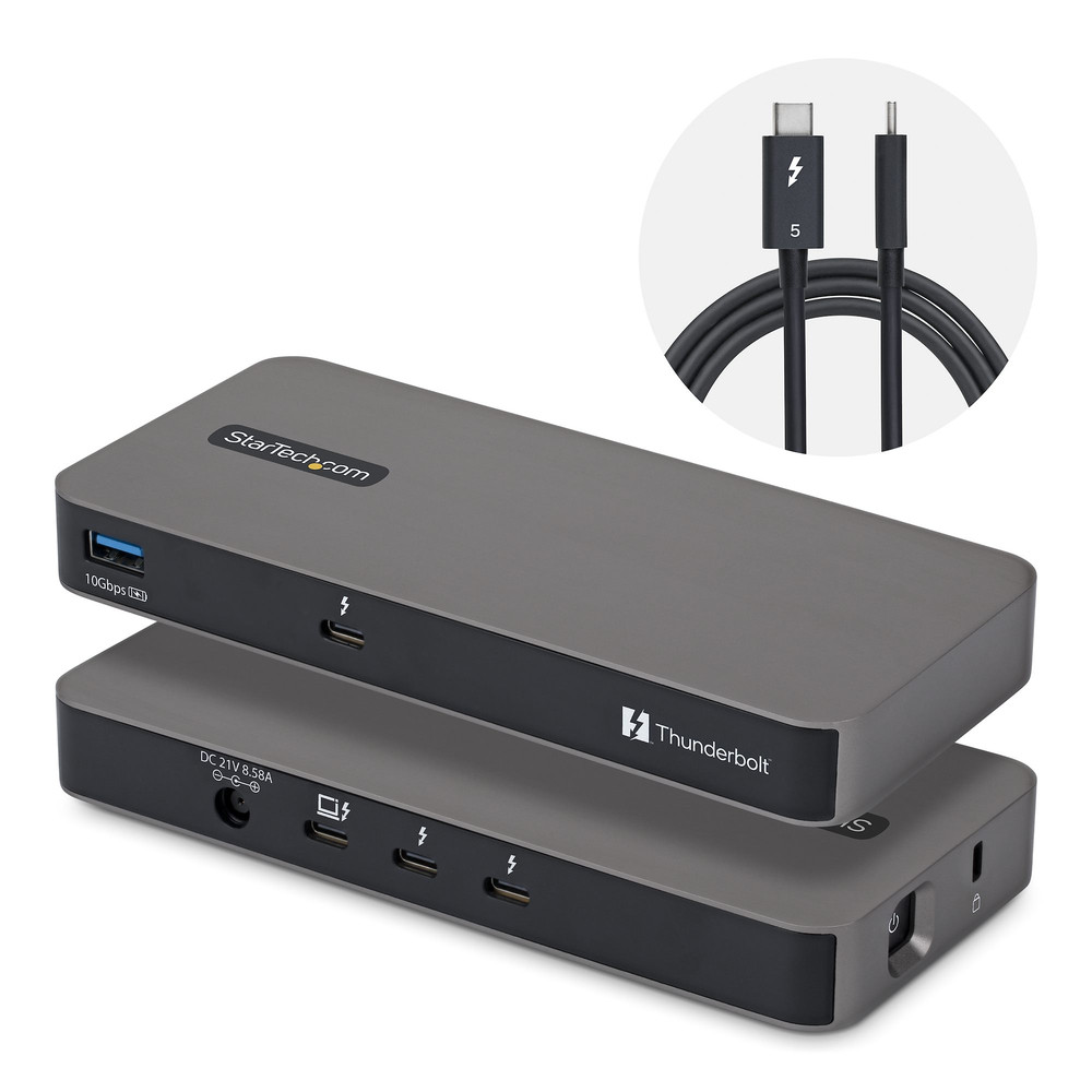 Hub StarTech 4 ports 80120 Gbps Thunderbolt 5 avec KVM Thunderbolt Share