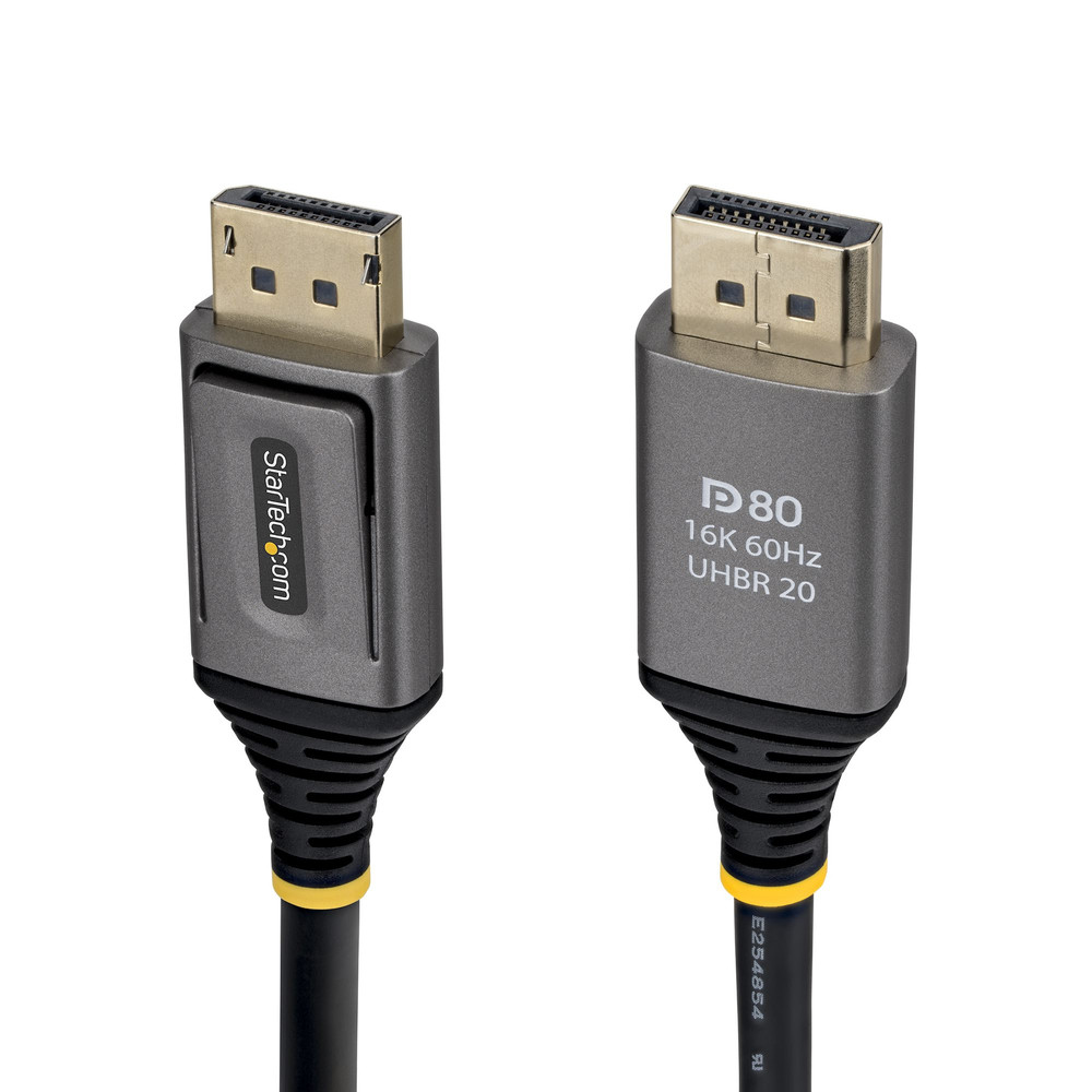 StarTech.com Câble DisplayPort 2.1 de 1m Câble DisplayPort DP80 Certifié VESA 10K8K 60Hz Non Compressé 16K 60Hz8K 240Hz avec DSC 1. Câble d'Éc