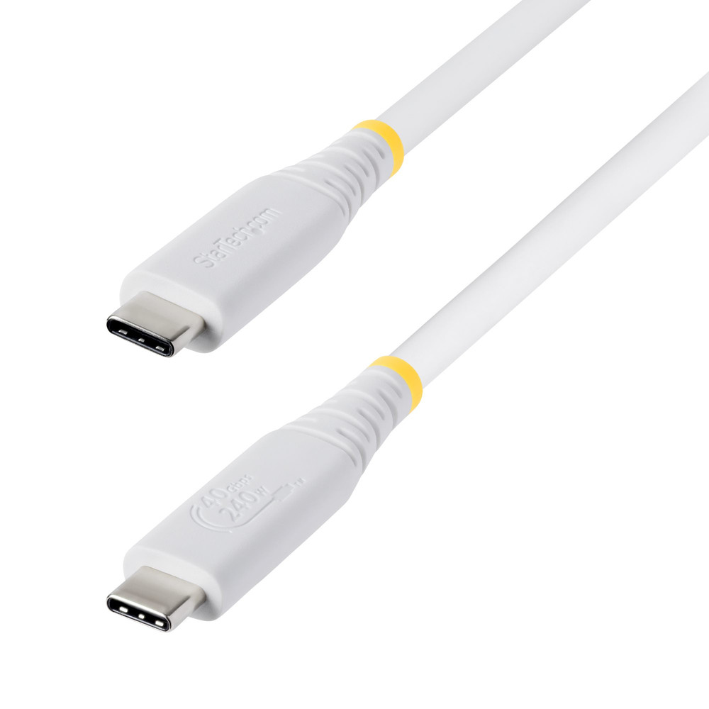 StarTech.com Câble USB4 de 1m 40 Gbps Câble USB C Certifié USB IF PD 8K 60Hz4K 240Hz DP2.1 DP40 Gaine TPE Compatible Thunderbolt 4 Cord