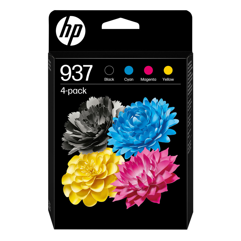 HP 937 Pack de 4 Cartouches d'encre authentiques CMJN Neuf - vue 3