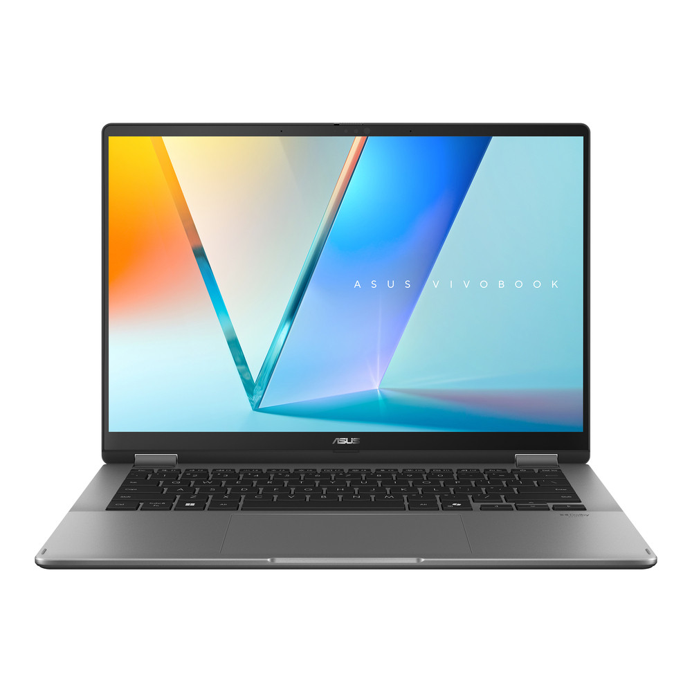 ASUS Vivobook 14 Flip TP3407AA DISSG1X Copilot+ PC conception inclinable Intel Core Ultra 7 355 / jusqu'à 4.7 GHz Win 11 Pro Intel Graphics RAM SSD NVMe 14 OLED écran tactile 1920 x 1200 Wi Fi 7 Bluetooth 6.0 ...