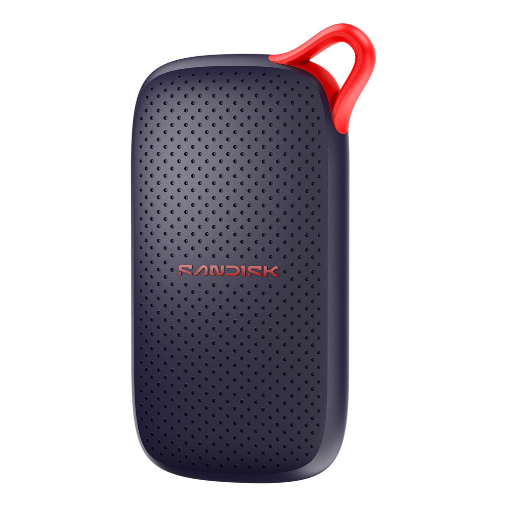 SanDisk Portable SSD (V3), 1 To, USB Type-C, 3.2 Gen 2 (3.1 Gen 2), 1000 Mo/s, Marine, Rouge SDSSDE31-1T00-G25
